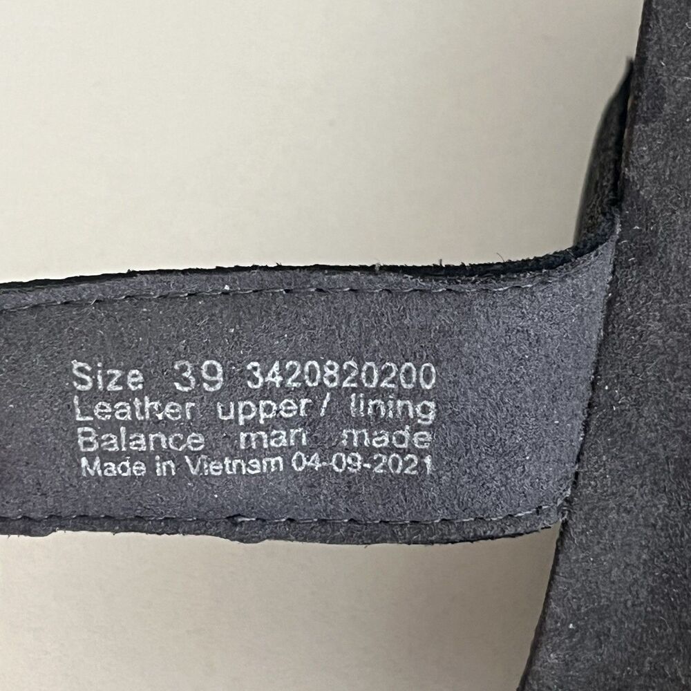 Dansko Women’s Susie Wedge Sandals Size 39 8.5/9 Leather Graphite Metallic Suede - Picture 9 of 9